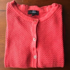 The Limited size 4 coral 3/4 length cardigan